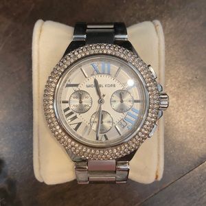 Silver Michael Kors watch big face